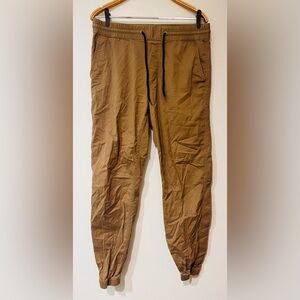 H&M LOGG Men's Khaki Joggers Slim Fit Stretch